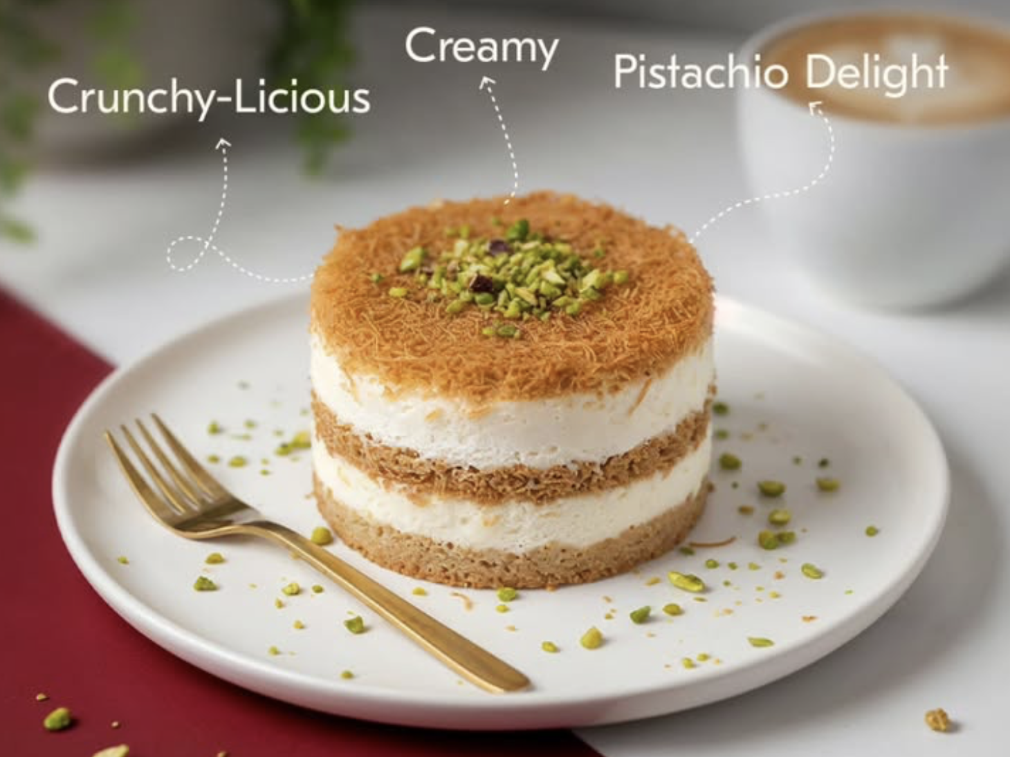 Eggless Cakes in Mumbai - Kunafa Cheesecake || Birdy's Bakery & Patisserie
